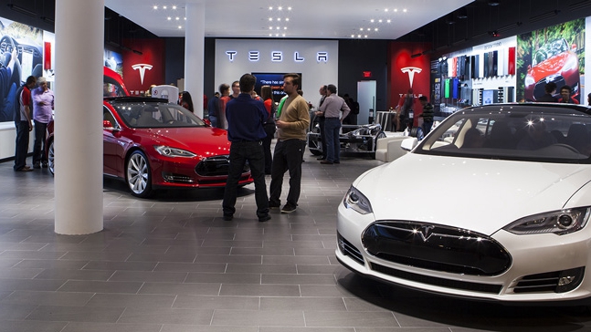 tesla retail Store