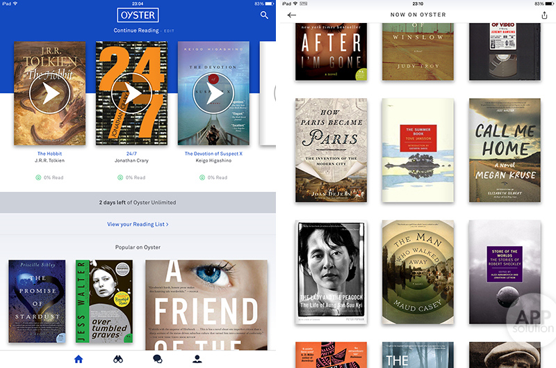 Oyster app -每月花一本书的钱，让你无限畅读要不要？#iOS #Android