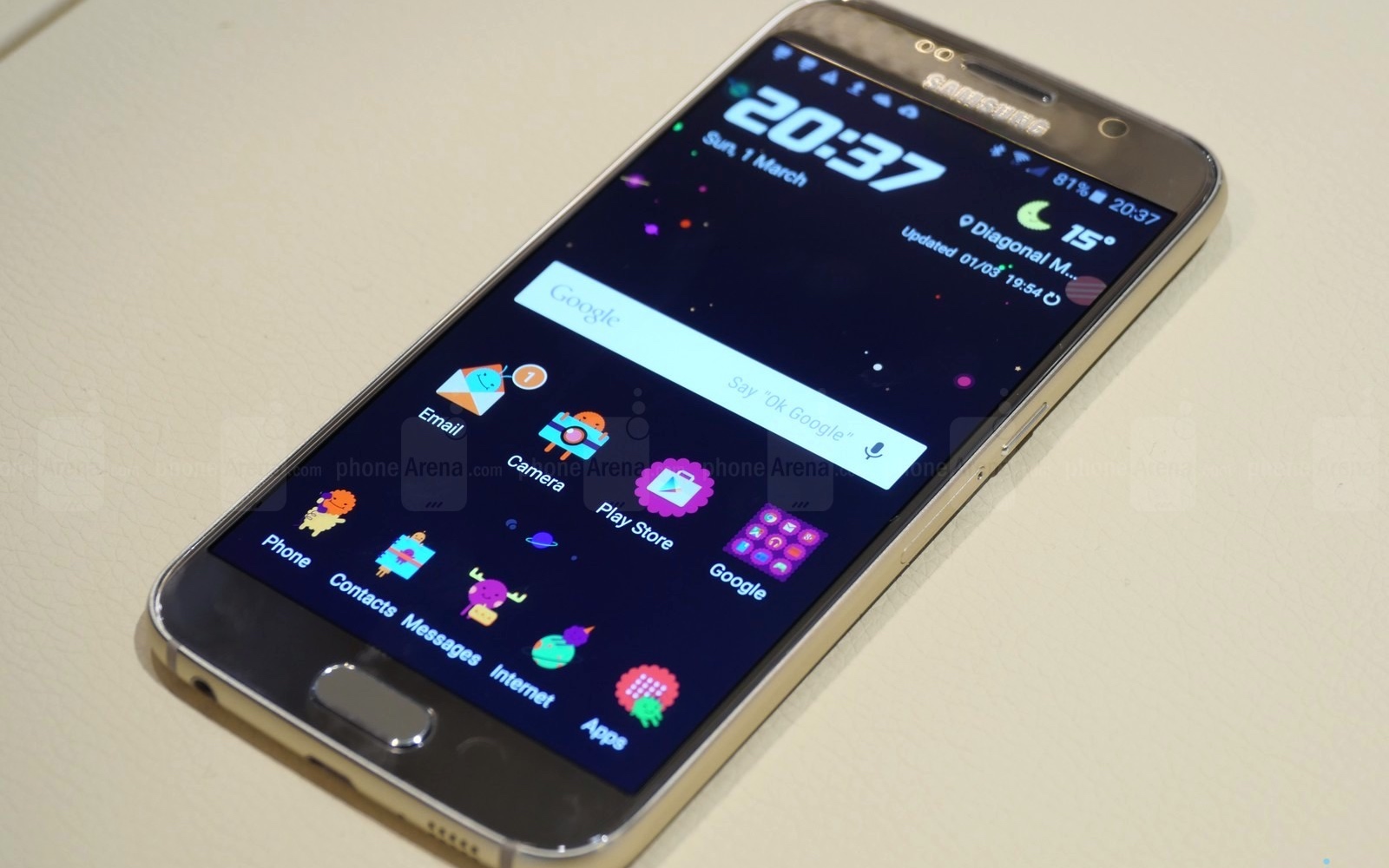 三星 S6 有了 AMOLED 主题,省电还好看 - 爱范